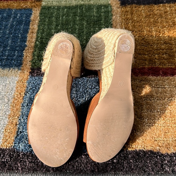 Caramel espadrille sandal tweed wedge suede look strap coconuts by Matisse - Picture 6 of 6